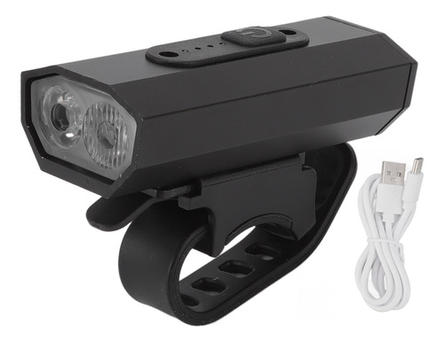 Cabezal Led Recargable Por Usb Para Bicicleta, Frente A Cond