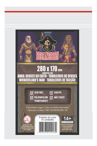 Sleeve Para Ankh: Deuses Do Egito Wonderlands War (280x170)