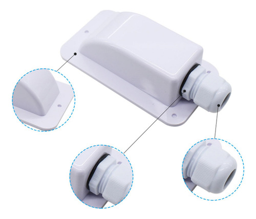 Accesorios Impermeables Del Coche De Agujero Único Blanco