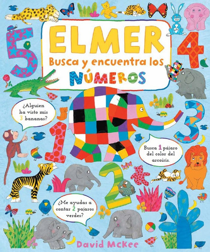 Busca Y Encuentra Los Numeros De Elmer, De David Mckee. Editorial Beascoa En Español