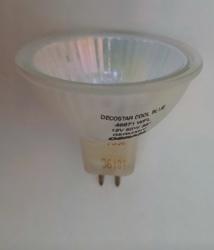 Foco Dicroica Halogena 50w 12v Cool Blue 36° Gu5,3 Osram Ale