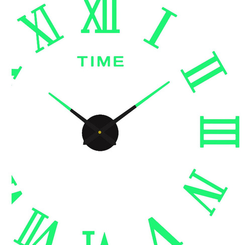 3 Reloj De Pared Sin Marco Luminoso Pegatinas Reloj De Pared