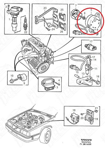 Sensor De Posição Do Comando De Válvulas Volvo 9146108