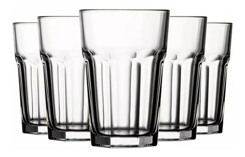 Set 12 Vaso Vidrio Templado 355 Cc Pasabahce Casablanca 