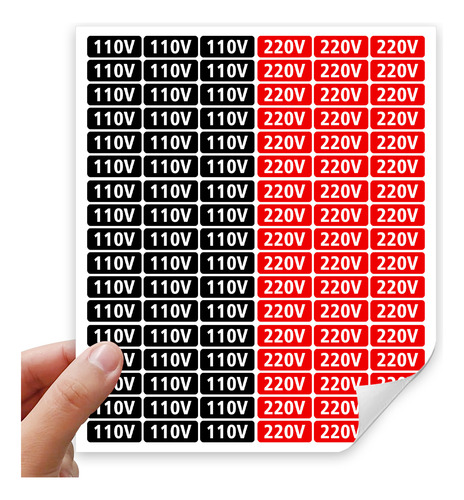 Kit 100 Etiquetas Adesivas Identificação Aparelhos Elétricos