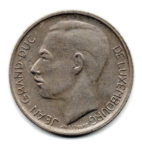 Luxemburgo Moneda 1 Franco Año 1966 Km#55