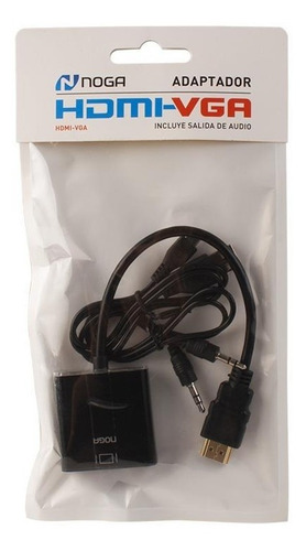 Adaptador Hdmi A Vga Activo Ps4 Ps3 Pc 1080p Audio Cables
