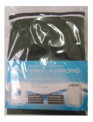Imagen 7 de 7 de Funda Impermeable P/ Lavarropas - Carga Frontal - Con Cierre