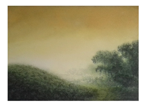 Imagen 1 de 2 de Amanecer - Acuarela De Isaías Velázquez