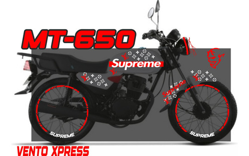 Kit Calcomanias Reflejantes Dt 150 O Xpress 150 Supreme