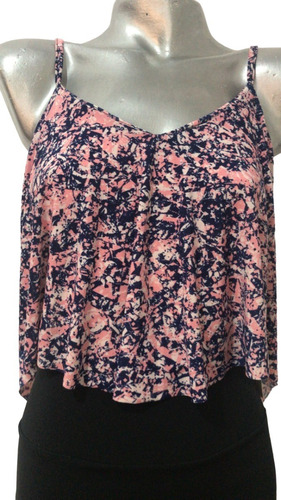 Imagen 5 de 9 de Pack X2 Blusa Crop Top Corta Suelta Sexy Fiesta Regalo