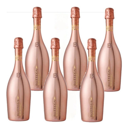 Prosecco Italiano Bottega Rose Gold Caja X6u