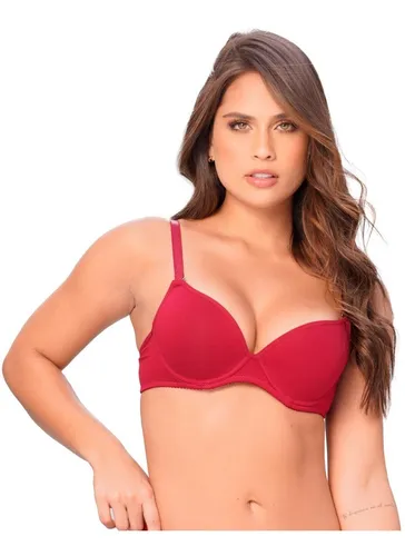 Brasier Media Copa Unicolor En Algodón Ref. 403