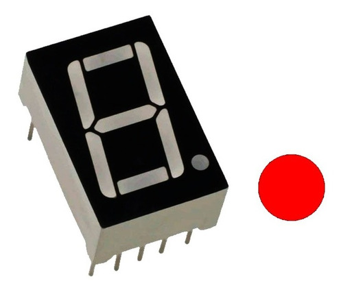 10pzs Display De 7 Segmentos Anodo Comun 13x19mm Arduino Mv 
