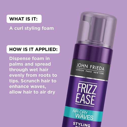 John Frieda Frizz Ease Dream Curls, Espuma Estilizar Cabello