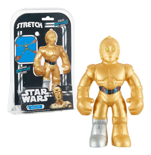 Stretch - Boneco Star Wars Elástico 17 cm - C-3po