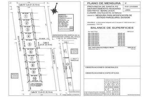 Imagen 5 de 5 de Terreno En Ibarlucea 450 M2