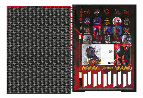 Caderno Spider-man Game 10 Matérias Univ Tilibra Capa 3
