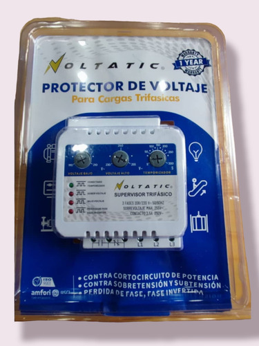 Protector De Voltaje Trifásico. Supervisor Trifásico 220v