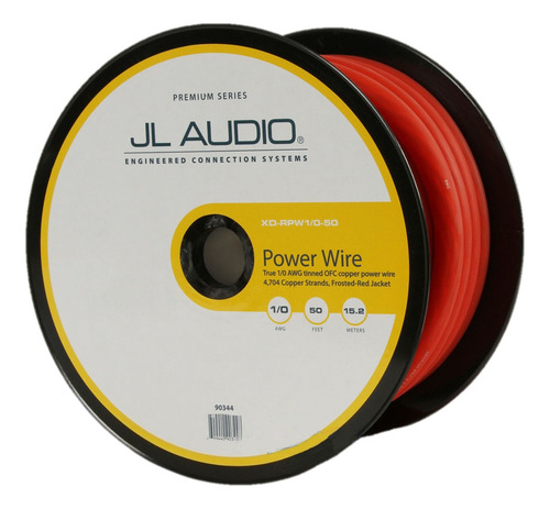 Rollo De Cable Jl Audio De 50 Pies (12.5 M) 1/0 Awg Estañado