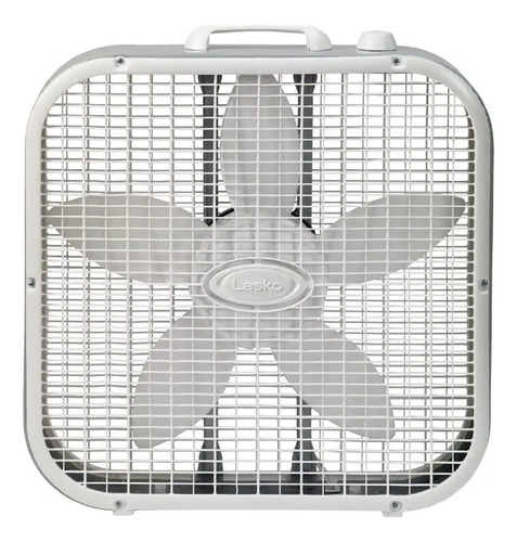 Ventilador Tipo Caja De 20 Pulgadas Y 3 Velocidades Lasko Cantidad De Aspas 5 Estructura Blanco Diámetro 20   Material De Las Aspas Plástico