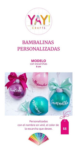 Bambalina Personalizada  8cm