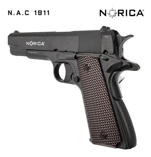 Imagen 5 de 10 de Pistola Co2 Norica Full Metal Plomo 4,5 Estuche Accesorios