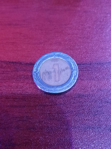 Moneda De Un Peso Con Error De Acuñacion 