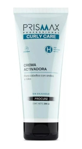 Crema Activadora Prismax Curly Care Ondas Profesional 200ml