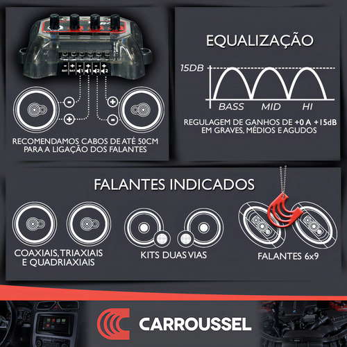 Player Amplificado Force Ajk C/fonte Bluetooth Som Caixa Bob