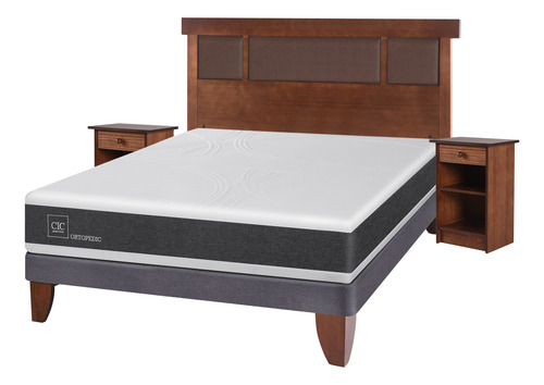 Cama Europea Gris