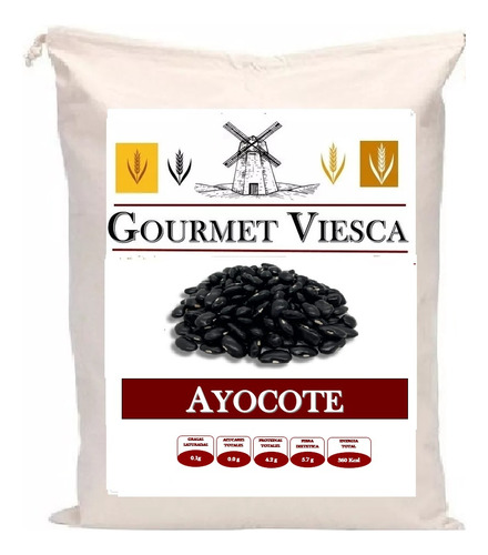 50 Kg De Frijol Ayocote Negro Excelente Calidad