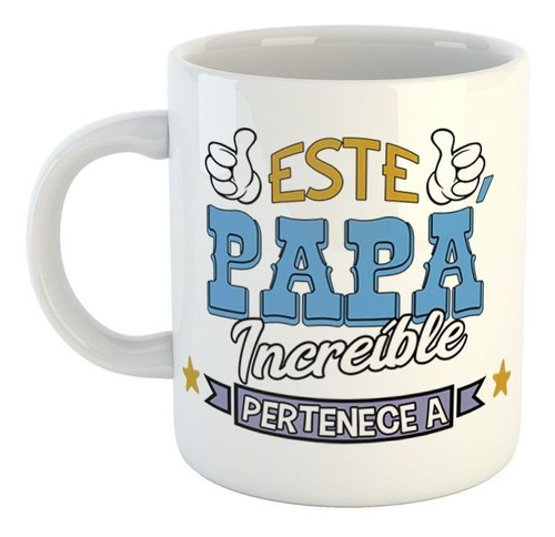 Taza De Plastico Frase Este Papa Increible Pertenece Ponele