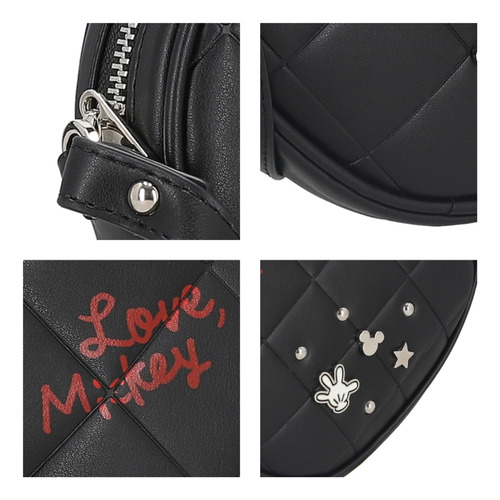 Bolsa Cross Body Mujer Mickey W Capsule Negro Hbhearthy5cw