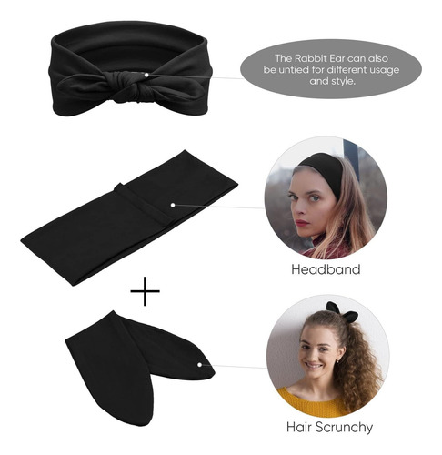 Paquete De 8 Diademas For Mujer De Yoga Con Nudo Cruzado