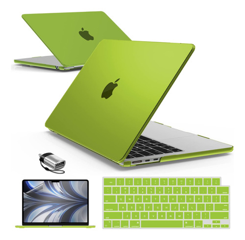 Funda Ibenzer Para Macbook Air 13 M2 + C/teclado Green1