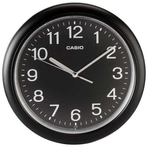 Reloj Análogo De Pared, Negro Iq-59-1b