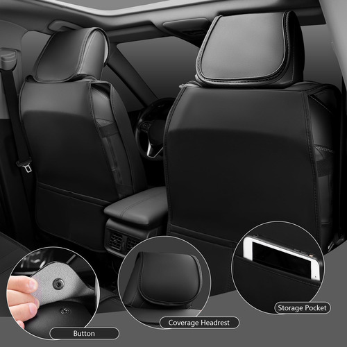 Capas De Asiento De Cuero De Imitación De Lujo De Car Pass D