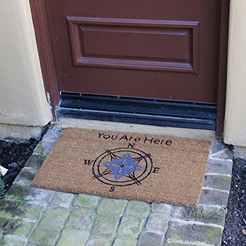 Rubbercal Perdido Estás Aquí Moderno Welcome Mat 18 Para Man