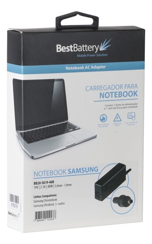 Fonte Notebook Samsung Np350xaa 19v 2.1a 40w Np900x3a