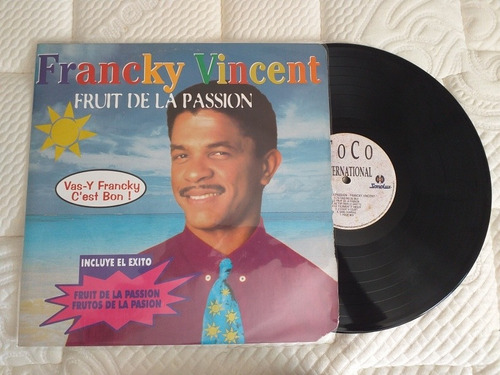 Francky Vicent/ Fruit De La Passion/ Lp Vinilo 1992 Nuevo