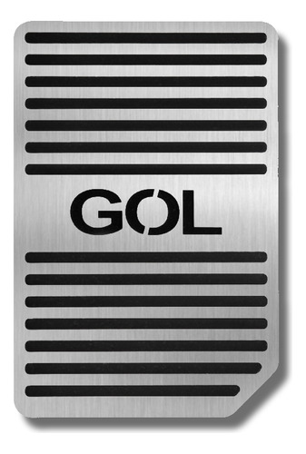 Descanso De Pé Aço Inox Escovado Para Gol G5 Vw B