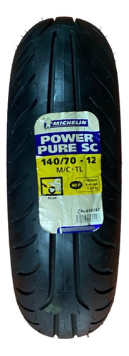 Llanta 140 70 12 Michelin Power Pure Sc Bws Trasera