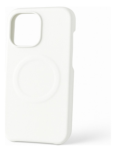 Funda Iphone 16 Pro Max Cuero Premium Calidad Y Estilo Blanco Lisa