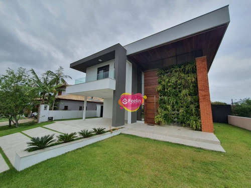 Imagem 4 de 30 de Casa Com 3 Dormitórios À Venda, 470 M² Por R$ 2.900.000,00 - Sambaqui - Florianópolis/sc - Sc - Ca0004_feelin