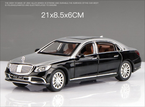 Juguete Modelo 1:24 Maybach Amg Gls600 Negro