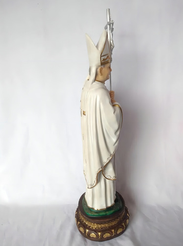 Imagem De Papa Joao Paulo Ii 67 Cm Em Resina Cor Pintura A Mão