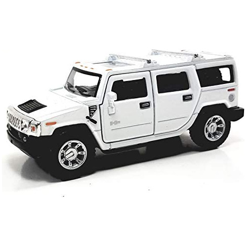 Kinsmart Hummer H2 Eggshell White Hard Top Techo Solar 1 40