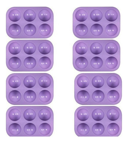Alta Calidad. 8 Moldes De Silicona Para Hornear, 6