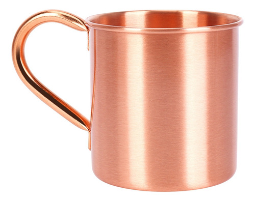 . Taza Moscow Mule De Cobre Puro, Lisa, Sin Línea Interior